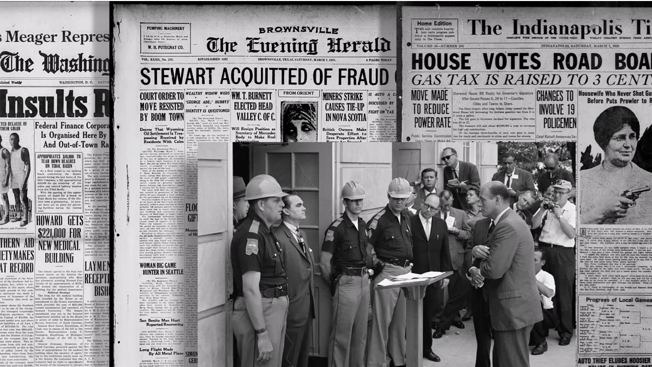Cover image for a historical newspaper article search tutorial
